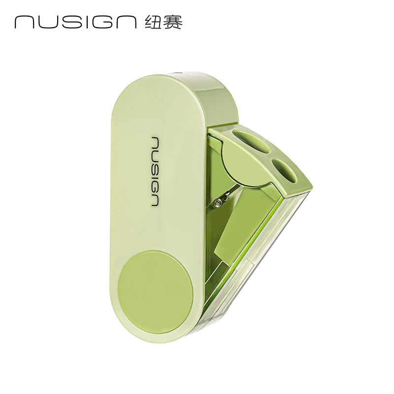 紐賽NS074FOLD旋轉(zhuǎn)密封門雙孔卷筆刀(個)(曠野綠)