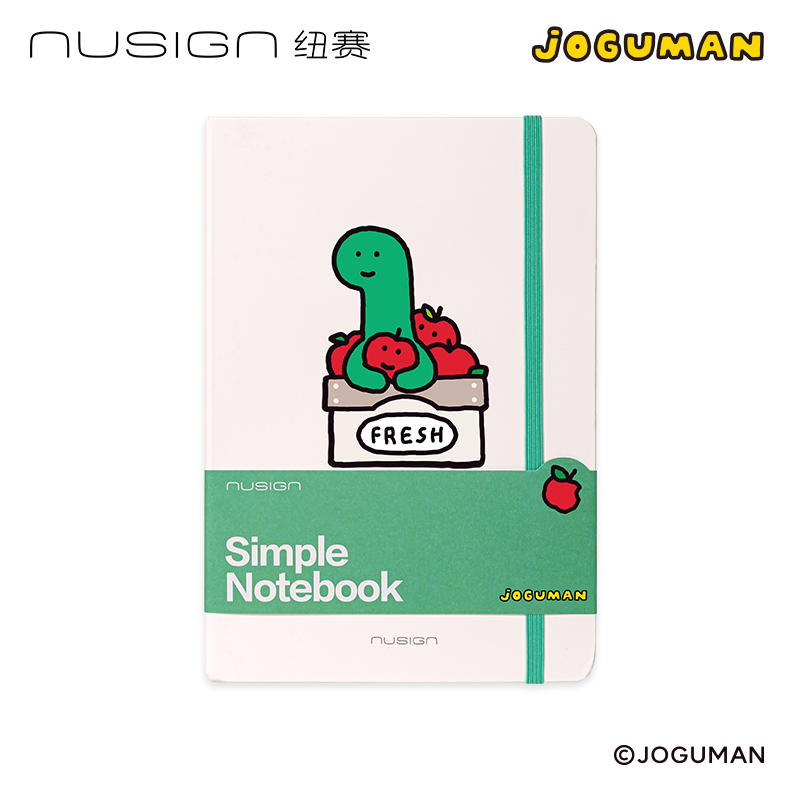 紐賽NS363-Q喬古漫硬面綁帶筆記本-A6(綠)(80張/本)