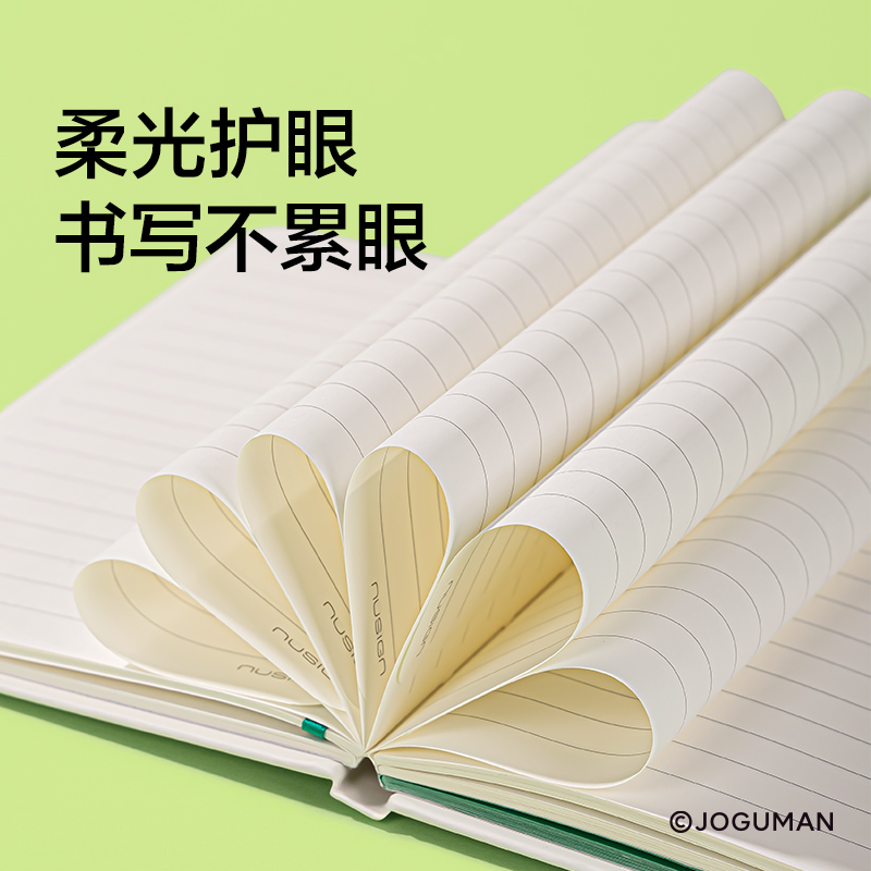 紐賽NS363-Q喬古漫硬面綁帶筆記本-A6(綠)(80張/本)