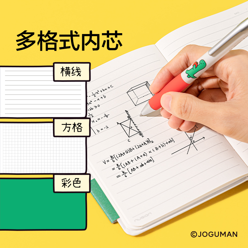 紐賽NS281-Q喬古漫硬面綁帶筆記本-A5(綠)(80張/本)
