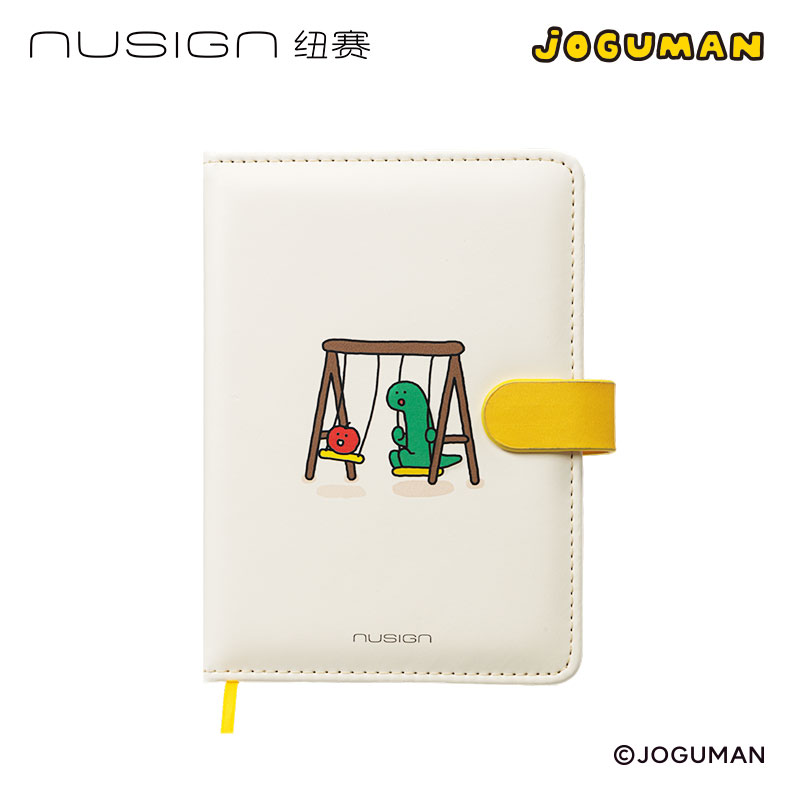 紐賽NS299-Q喬古漫便攜搭扣皮面本-A6(黃)(80張/本)