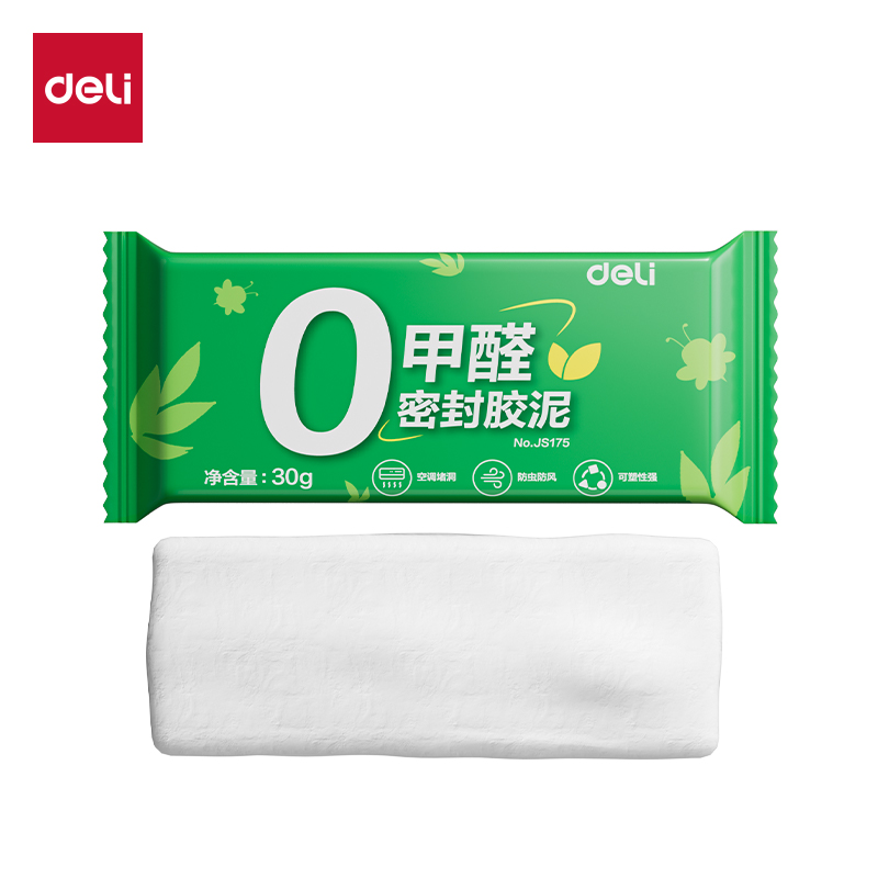 得力JS175零甲醛密封膠泥30g(白)(包)