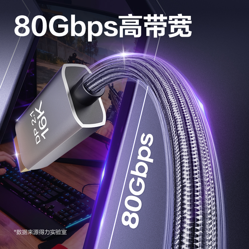 得力AF320U-20C轉(zhuǎn)DP2.1線16K合金棉網(wǎng)款2米（黑色）（條）