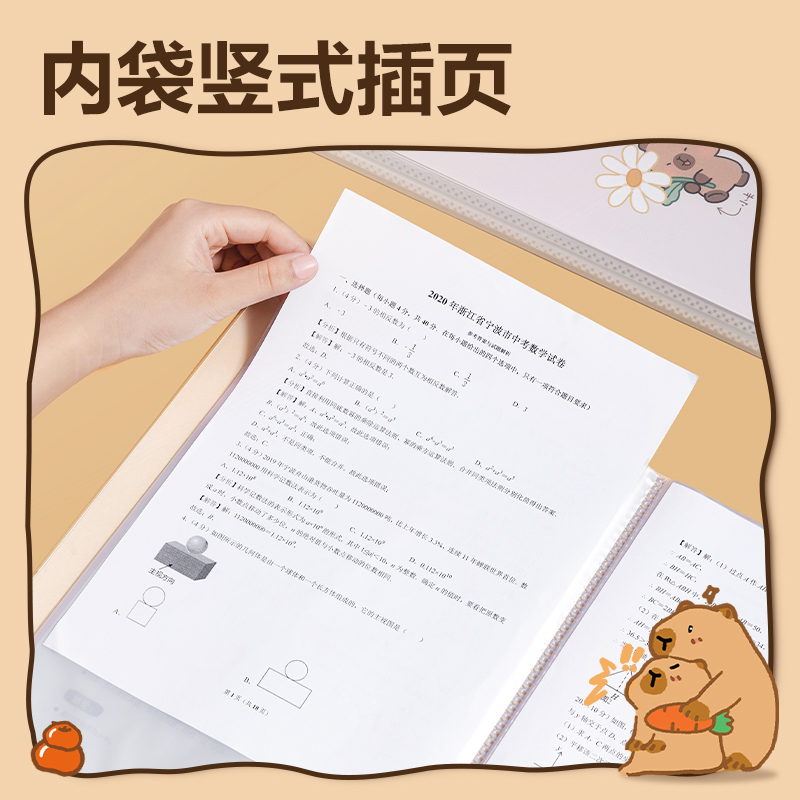 得力BL702-60卡皮巴拉系列60頁(yè)資料冊(cè)(混)(個(gè))