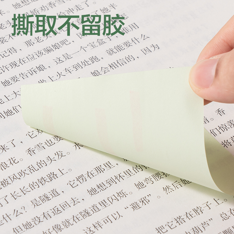 得力7604抽取式盒裝記事貼76*76mm-80張(混)(盒)