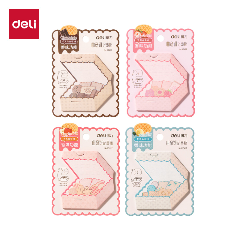 得力BT427香味曲奇異形記事貼-30張(覓旅·甜言)(本)