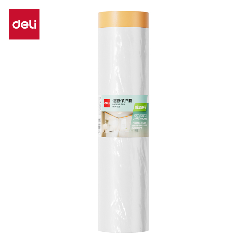 得力JF205遮蔽保護(hù)膜2m*20y(透明)(1卷)