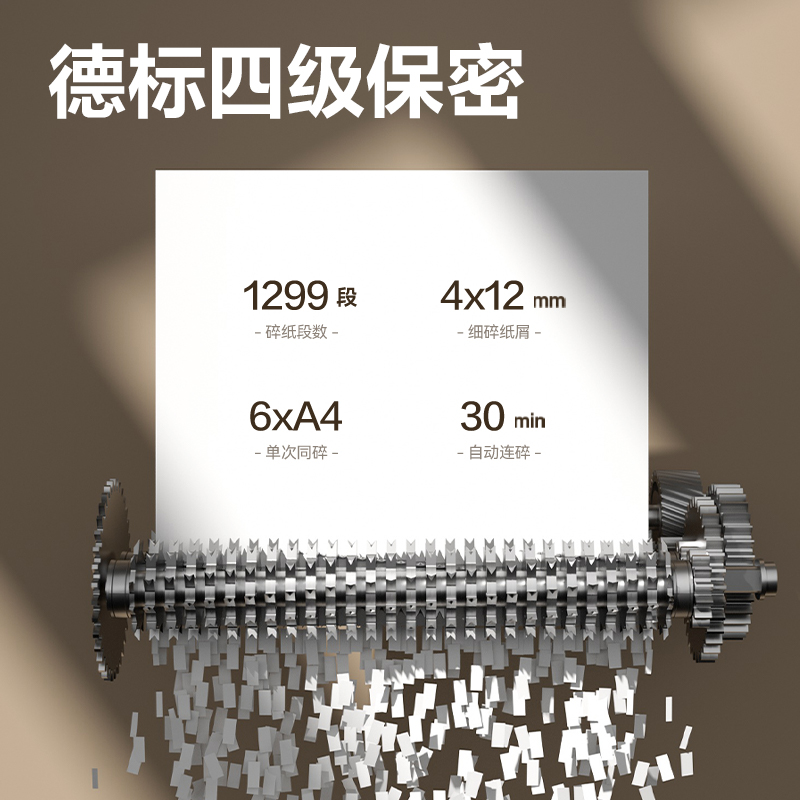 得力GA805碎紙機-自動進紙碎紙機(白色)(臺)