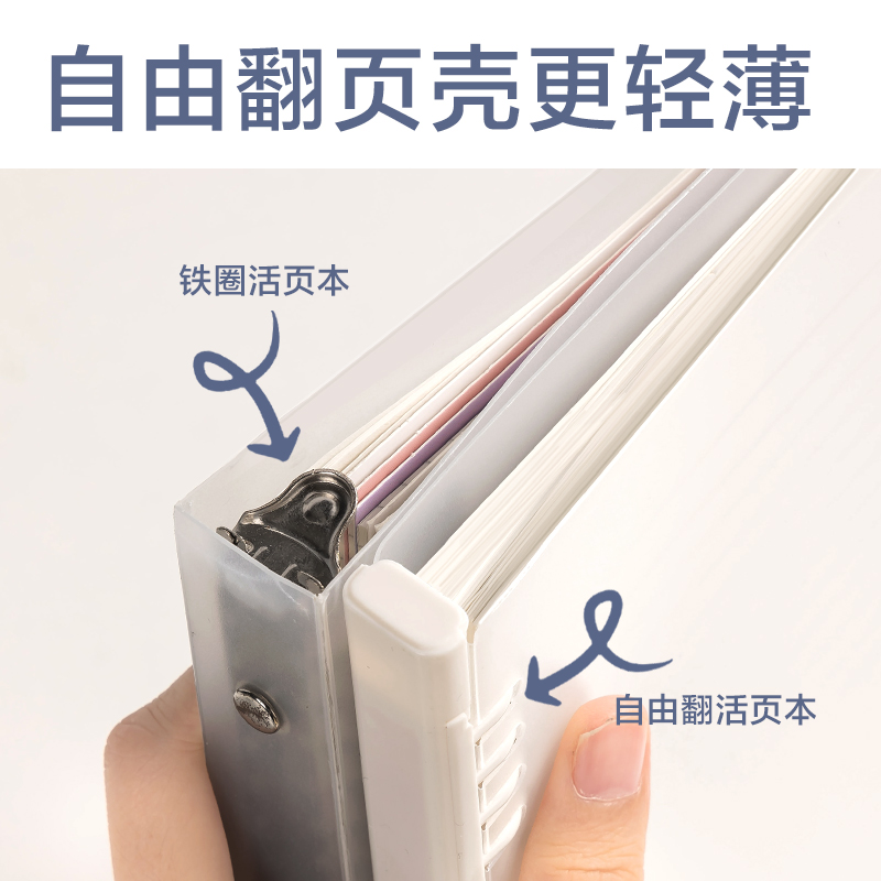 得力HB540-1牛盾PP自由翻活頁本(英語2)(本)