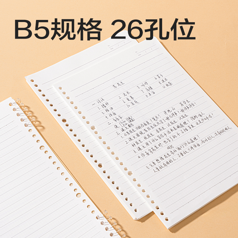 得力NB540活頁芯(全科定位)(本)