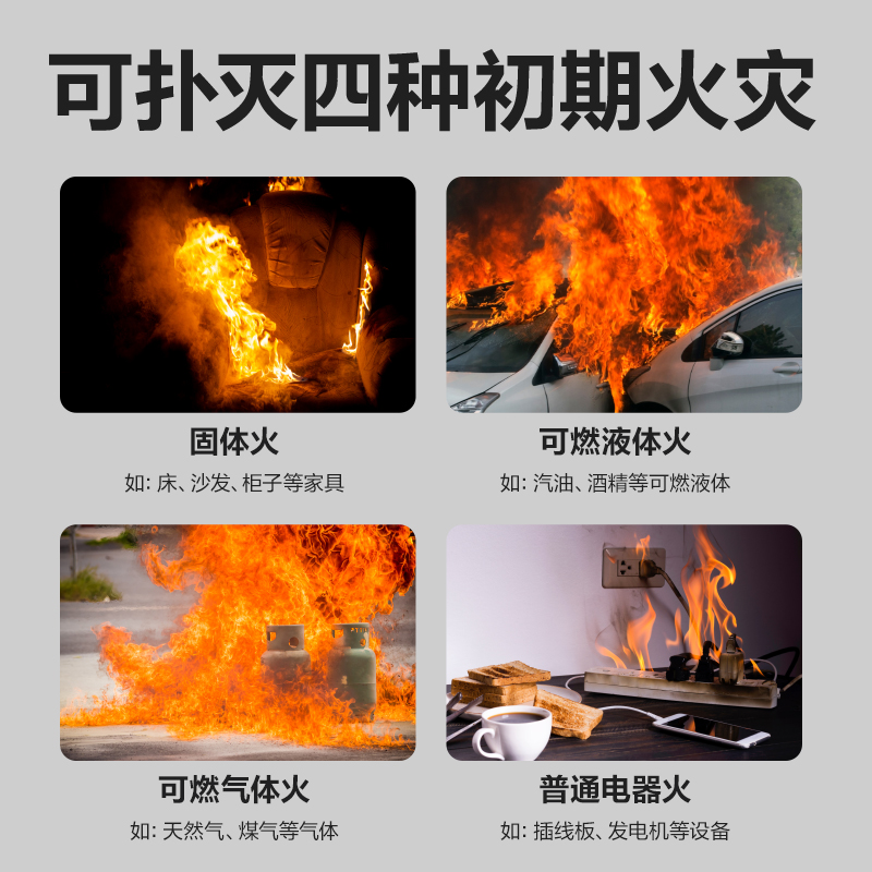 得力LZ202手提式干粉滅火器2KG(紅)(1瓶/箱)