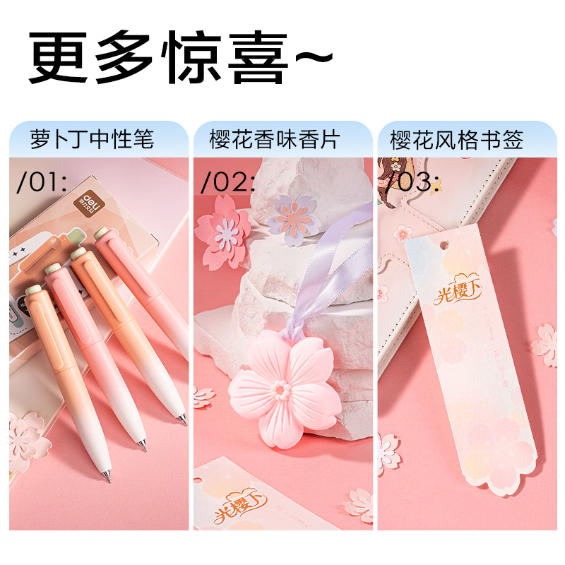 得力SG902光櫻下書(shū)寫(xiě)套裝(混)(套)