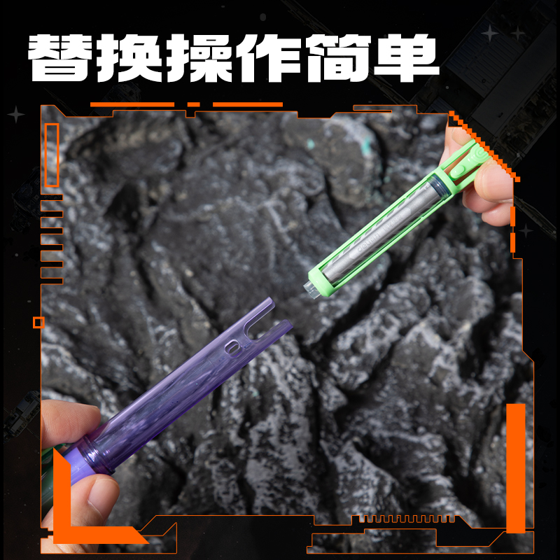 得力SS029六邊形戰(zhàn)士墨能艙易水洗學(xué)生鋼筆墨囊(墨藍(lán))(10支/盒)