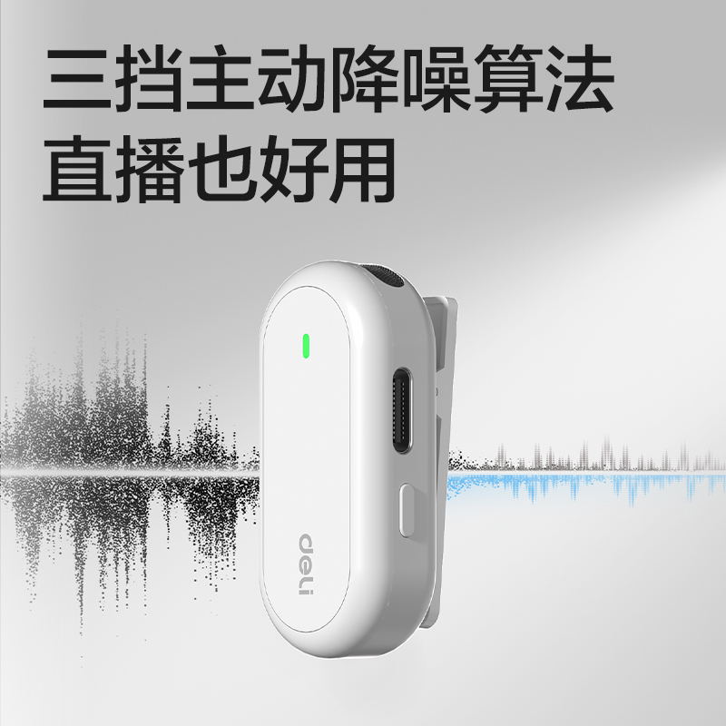 得力MN501領夾麥克風(白)(臺)