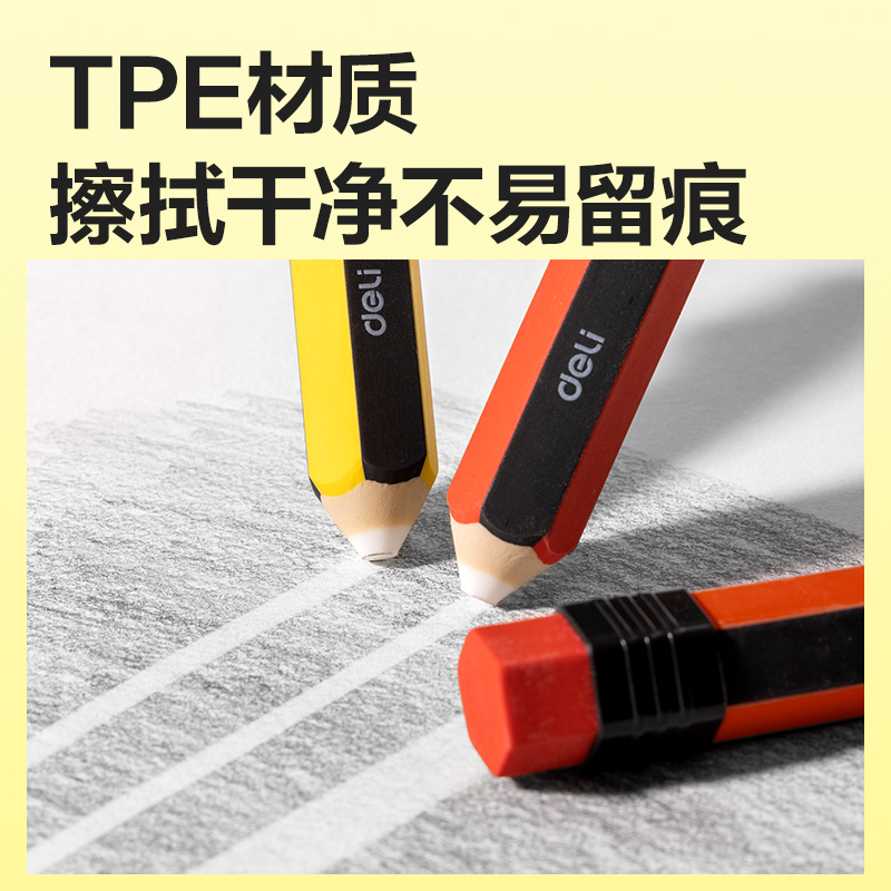 得力VP582經(jīng)典款筆形橡皮擦(混)(盒)