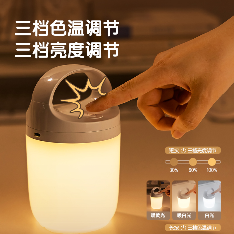 得力LF160基礎(chǔ)手提小夜燈燈(白)(臺(tái))