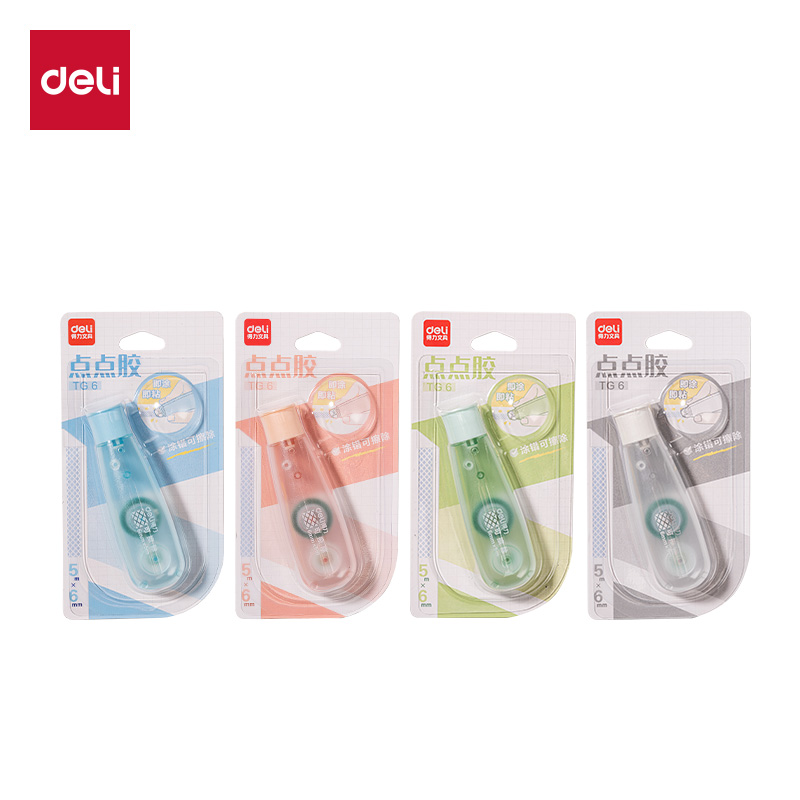 得力TG6點(diǎn)點(diǎn)膠6mm*5m(混)(個(gè))