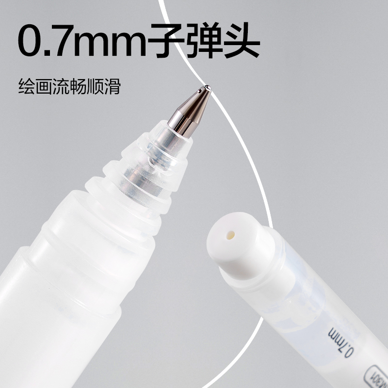 dmast丹途RM301_三角桿白色高光筆（白色）(單支)