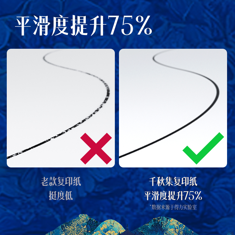 得力ZF02國風(fēng)復(fù)印紙·唐A4-70g-1包(混)(包)