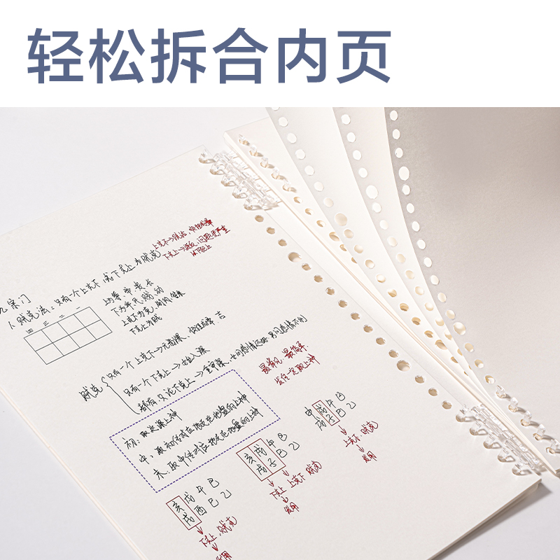 得力HB550可開合活頁本(透明空白-可開合)(本)