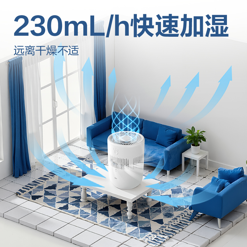 得力LD591加濕器(白)(臺(tái))