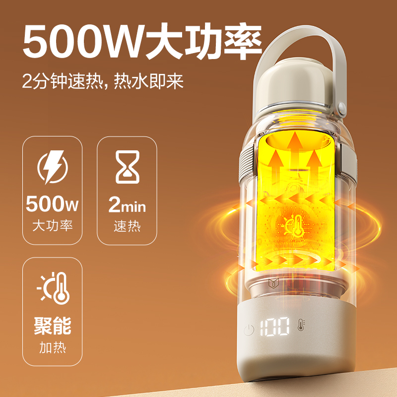 得力LD998便攜式保溫杯(白)(個)
