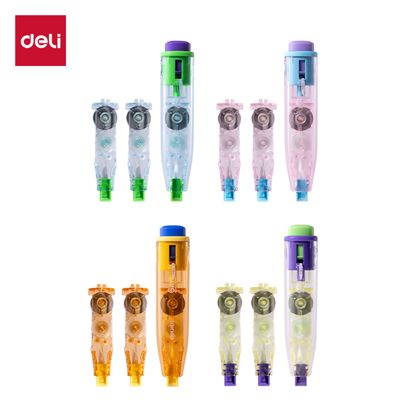 得力VR226修正帶套裝5mm*18m(粉色)(套)