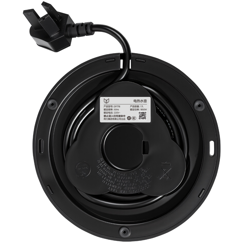 得力DP778-電熱水壺1.7L(黑)(臺)