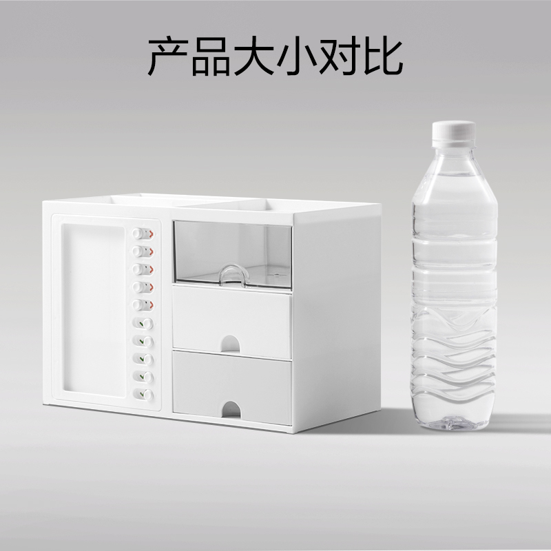 得力PK129自律收納盒(白)(盒)
