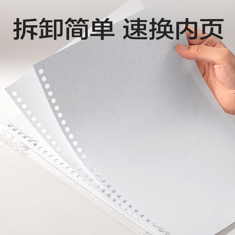 得力HA4-10可開合活頁本PP殼(透明-可開合)(本)