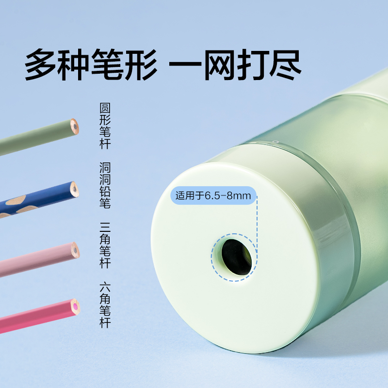 紐賽NS075MINIROLL手持式電動(dòng)卷筆刀(個(gè))(曠野綠)