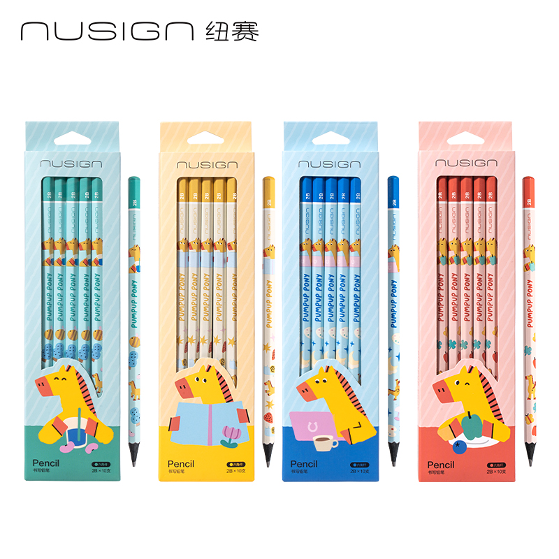 紐賽NS683-2B六角桿馬年120紐賽鉛筆2B(混)(10支/盒)