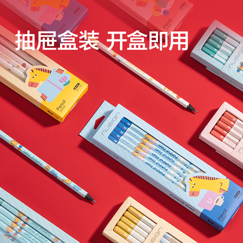 紐賽NS683-2B六角桿馬年120紐賽鉛筆2B(混)(10支/盒)