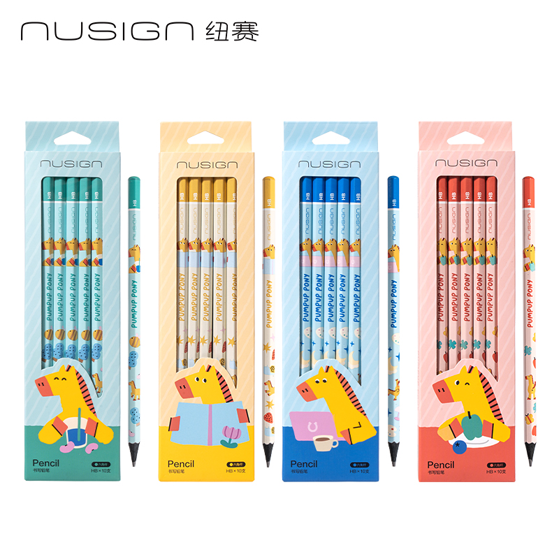 紐賽NS683-HB六角桿馬年120紐賽鉛筆HB(混)(10支/盒)