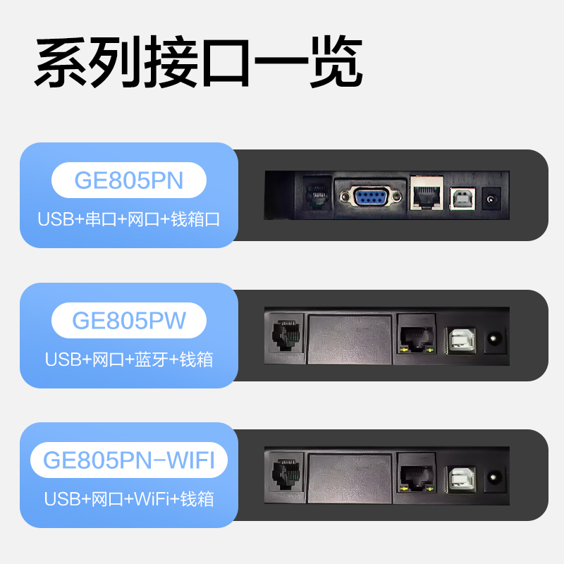 得力GE805PW熱敏票據(jù)打印機(jī)(黑色)(臺(tái))
