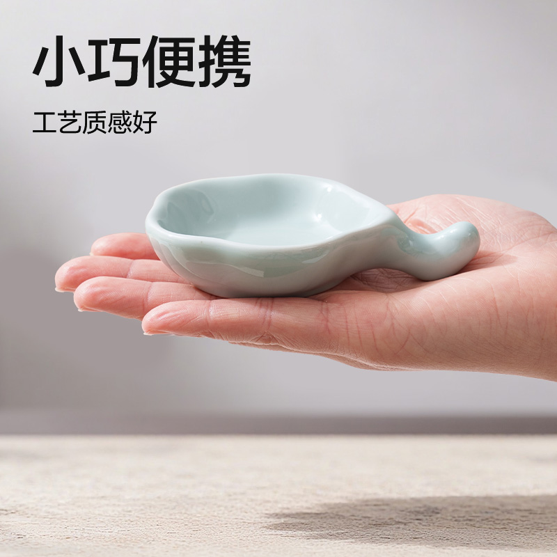 得力HW719-B陶瓷梅花墨碟(藍)(個)