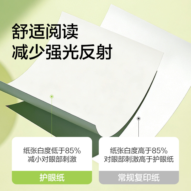 紐賽NS1175-F500目愈森林護眼復(fù)印紙A4-500張-1包(混)(包)