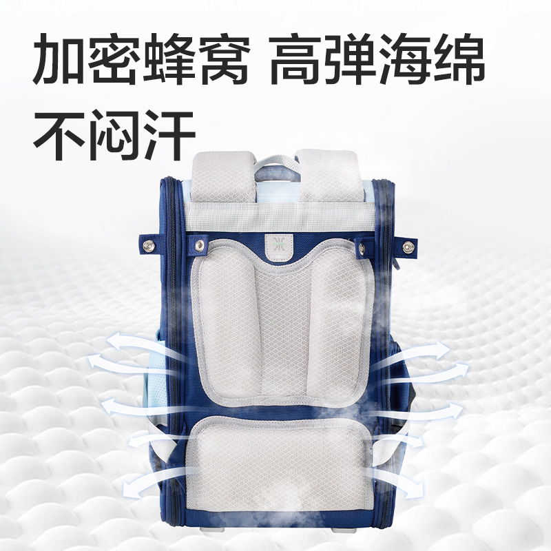 得力BB223大前袋學院風書包(粉)(個)