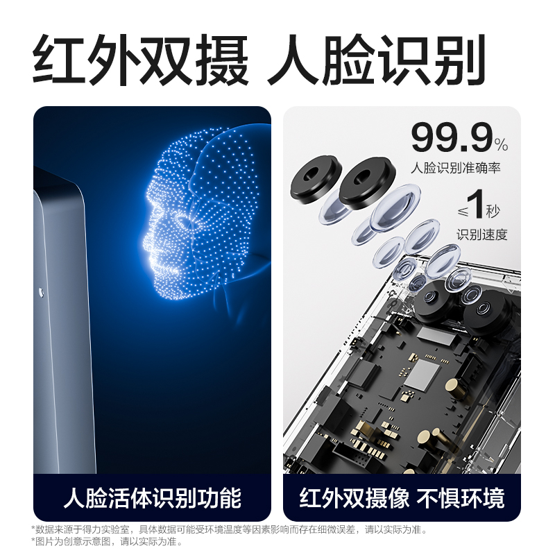 得力AC513人臉識(shí)別設(shè)備(銀灰)(臺(tái))