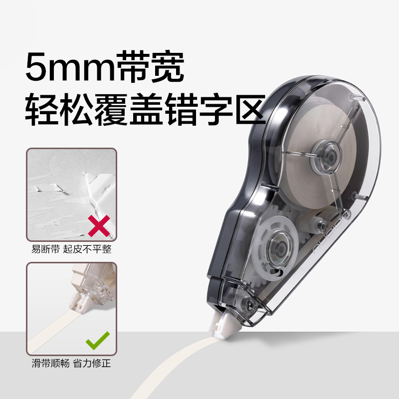 NS226-150DZ省力修正帶套裝5mm*30m*5(瓷白色)(套)