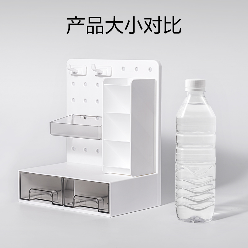 得力PK130洞洞板收納盒(白)(盒)