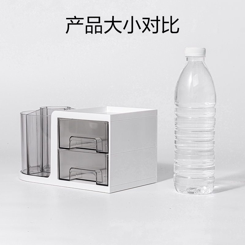 得力PK302旋轉(zhuǎn)筆筒(白)(個(gè))