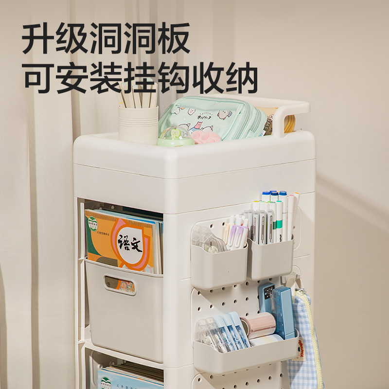 得力XDM211雙層小推車(白)(箱)