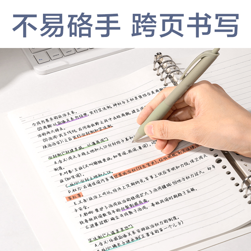 得力HB5-13活頁(yè)本PP殼(橙)(PP殼+夾具)