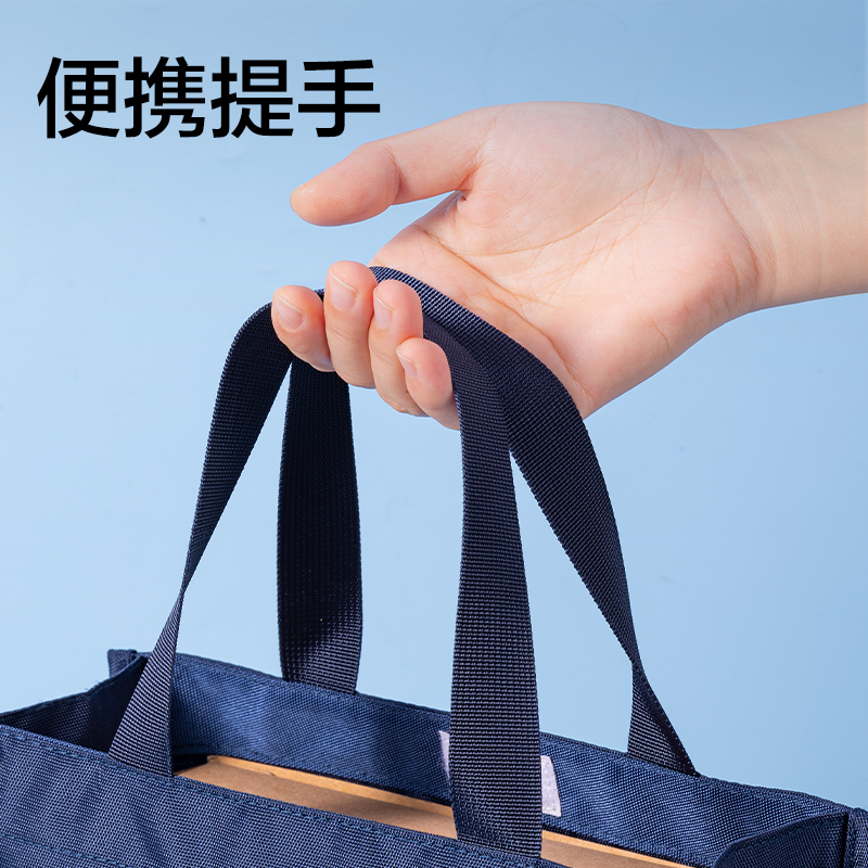 得力BA220純色簡(jiǎn)約補(bǔ)習(xí)袋（藍(lán)）（個(gè)）
