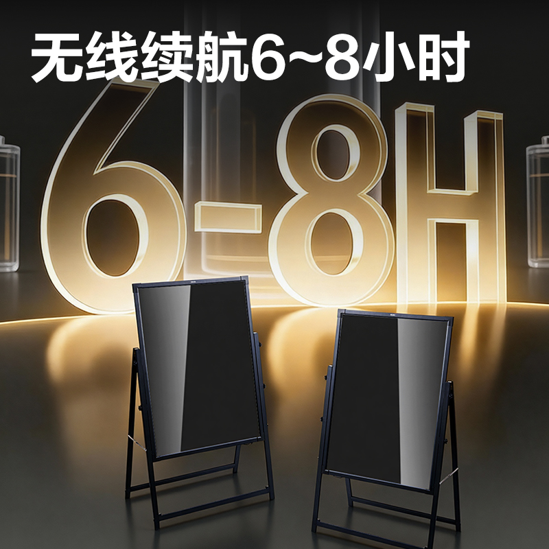 得力MZ904電子熒光板(充電款)790*590mm(黑)(塊)