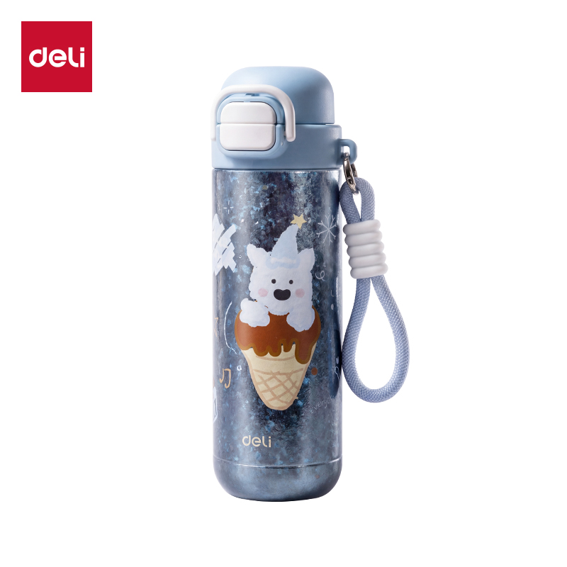 得力LL631學(xué)生鈦杯(450mL)(工業(yè)純鈦內(nèi)膽)(藍(lán)色)(彩盒裝)