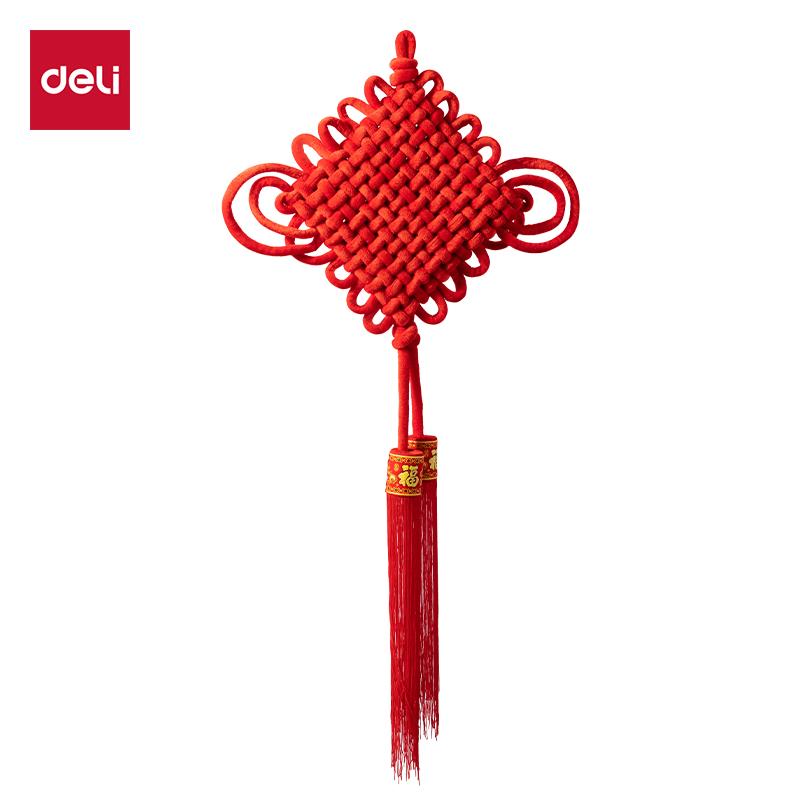 得力HW605-B新年手編中國結(jié)12結(jié)(紅)(袋)