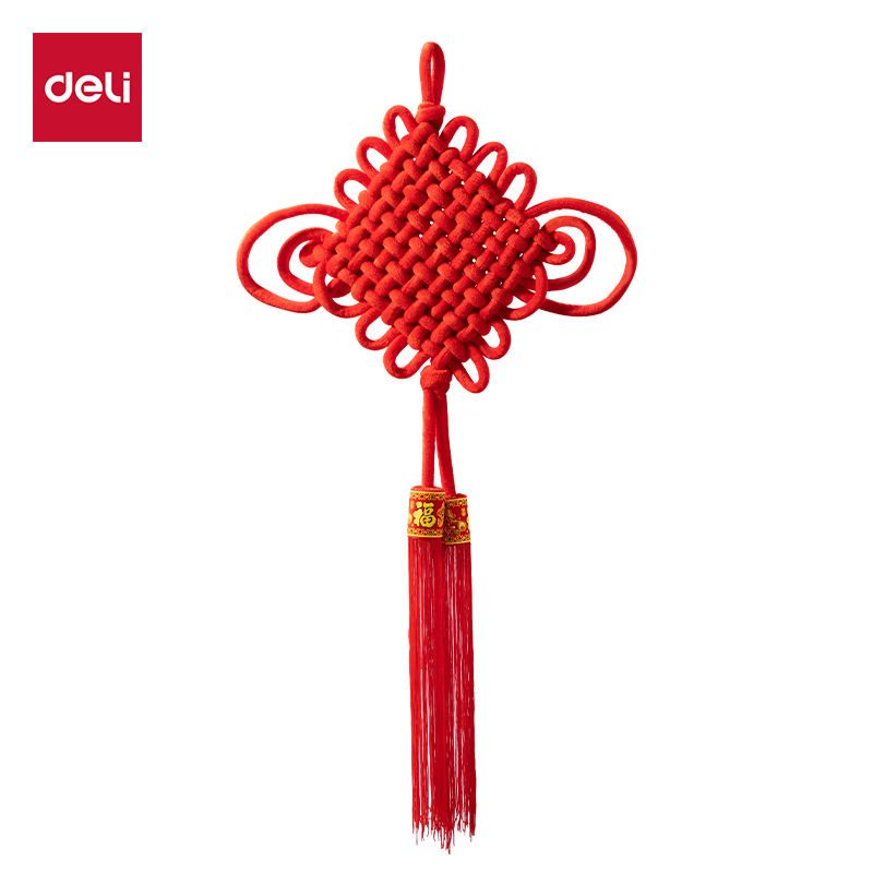得力HW605-A新年手編中國結(jié)10結(jié)(紅)(袋)