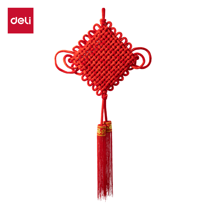 得力HW605-C新年手編中國結(jié)14結(jié)(紅)(袋)